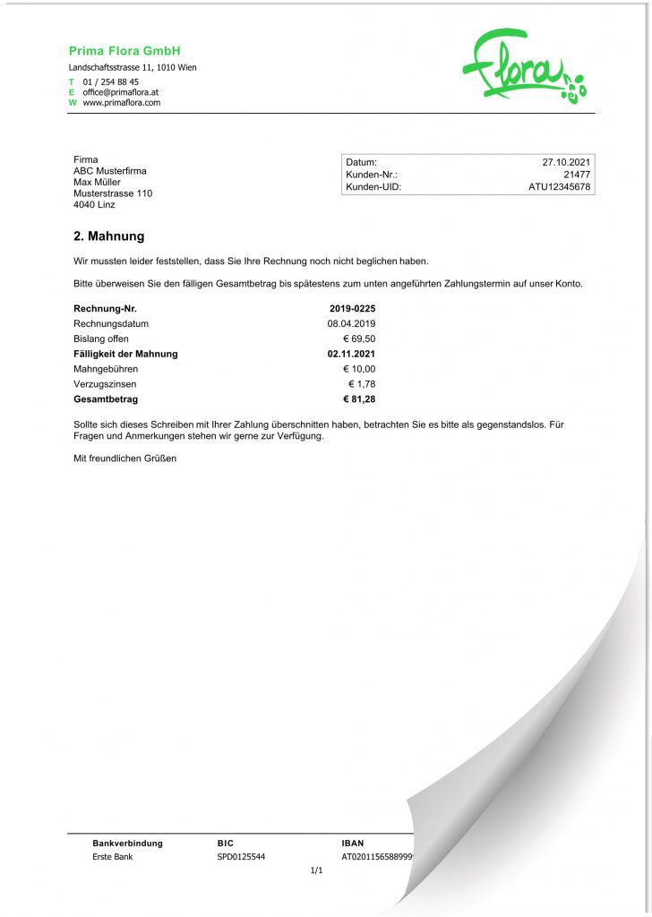 Professionelle Mahnschreiben erzeugen