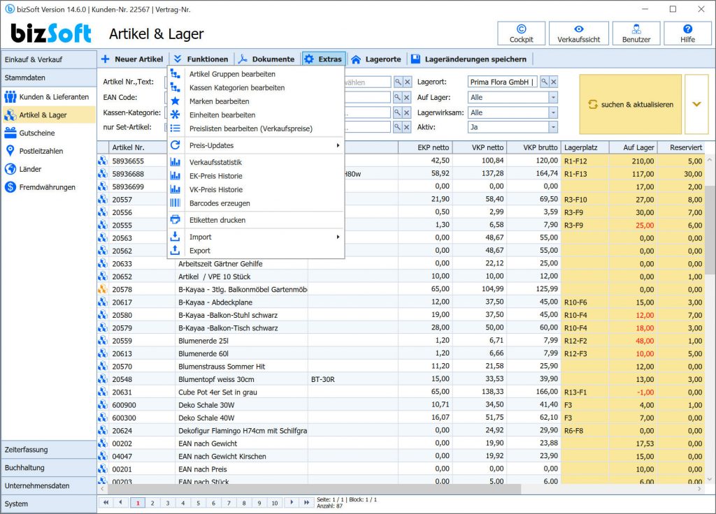 Die beliebte Unternehmenssoftware von bizSoft